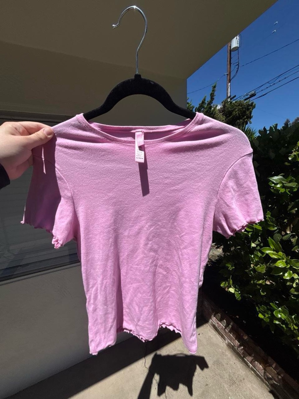 SKIMS Pink Logo Tee
